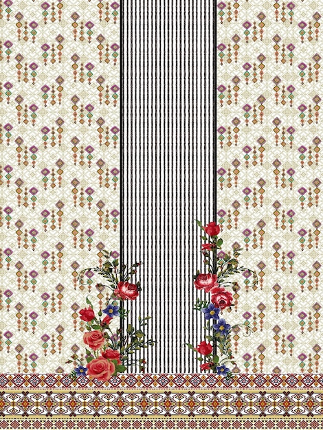 Diseño de textiles diseño digital tela impresión papel tapiz diseño de camisa de stock