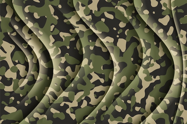 Diseño de textiles de patrón de forma de camuflaje de textura militar