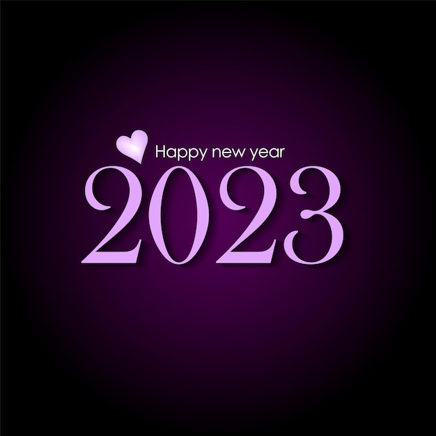 Diseño de texto de año nuevo 2023.