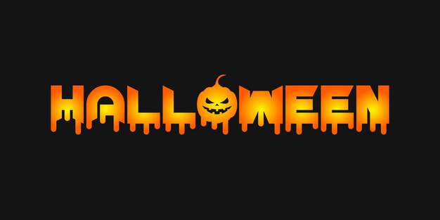 Diseño de texto de Halloween