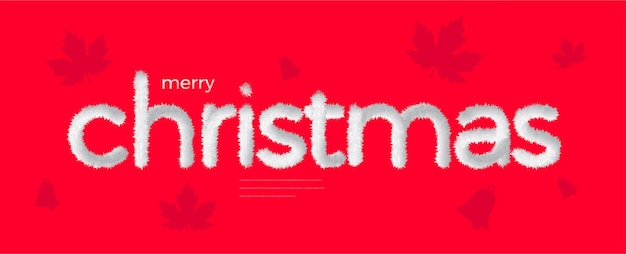 Diseño de texto Mery Christmas con color pastel