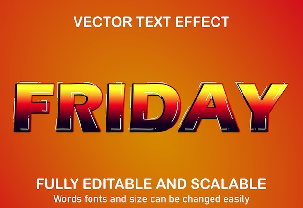 Diseño de texto vectorial editable con efecto degradado