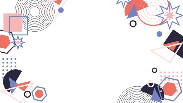 Diseño de textura de fondo vectorial Diseño plano Fondo abstracto con formas coloridas