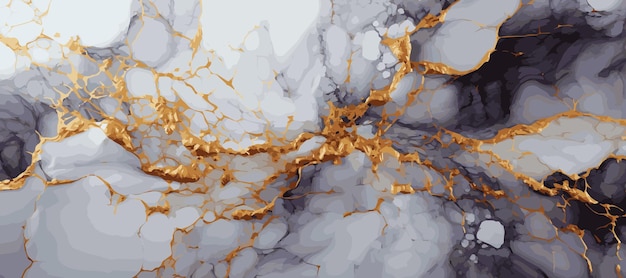 Diseño de textura de mármol colorido superficie de mármol multicolor líneas curvas brillante fondo de diseño abstracto ilustración vectorial