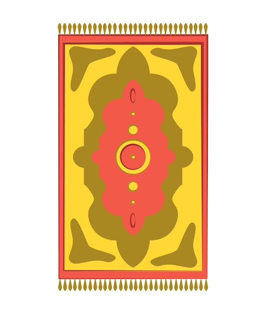 Diseño de textura vectorial tribal de alfombra turca persa