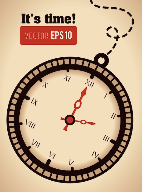 Vector diseño del tiempo