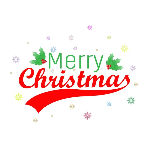 Diseño de tipografía de feliz Navidad