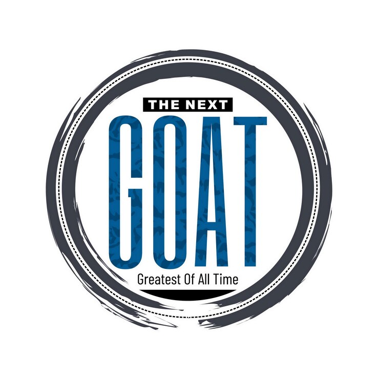 Vector diseño de tipografía goat greatest quotes en ropa de camisa de ilustración vectorial y otros usos