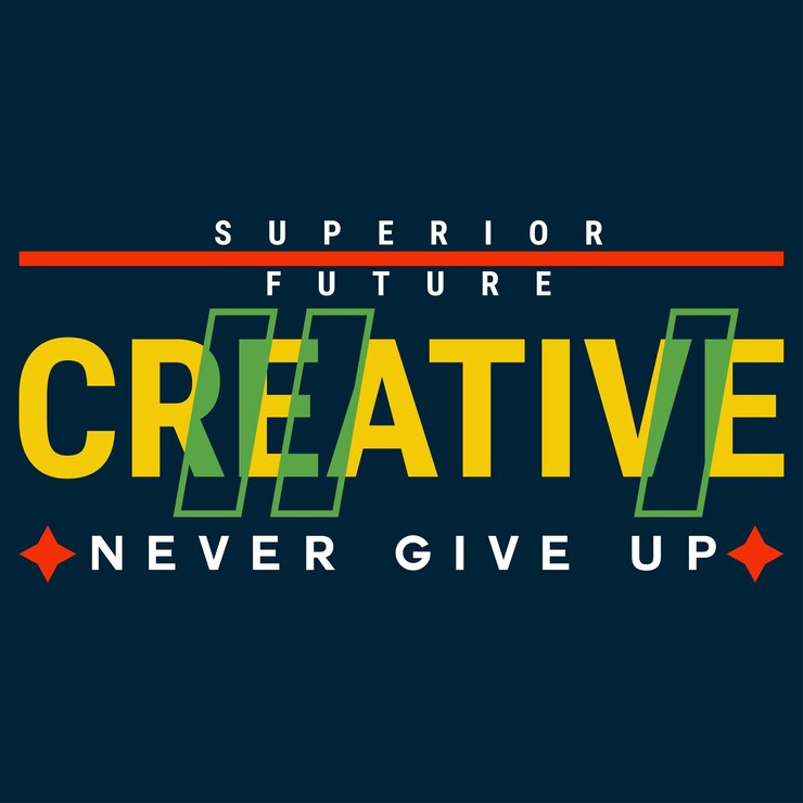diseño de tipografía de letras creativas de eslogan vectorial