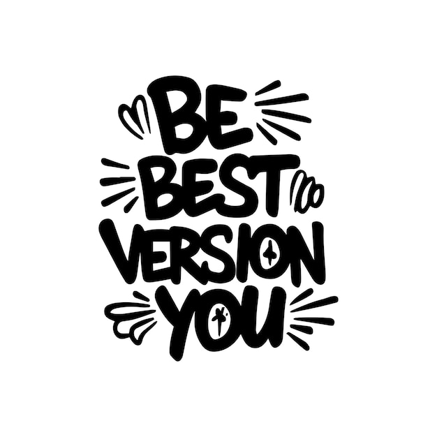 Diseño de tipografía motivacional para camisetas