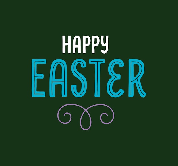 Diseño de tipografía de Pascua