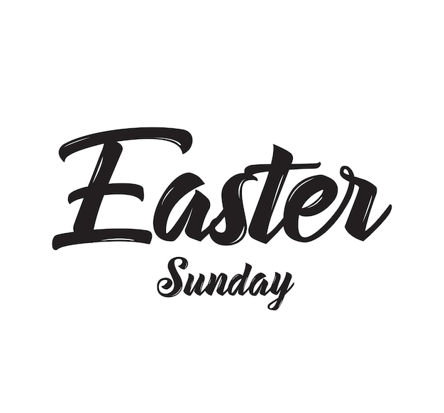 Diseño de tipografía de Pascua