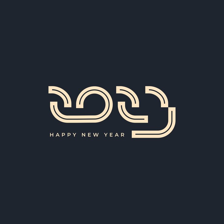 Vector diseño de tipografía de texto vectorial simple 2023