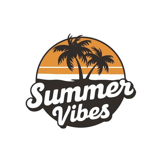 Diseño de tipografía y vector libre de Summer Vibes