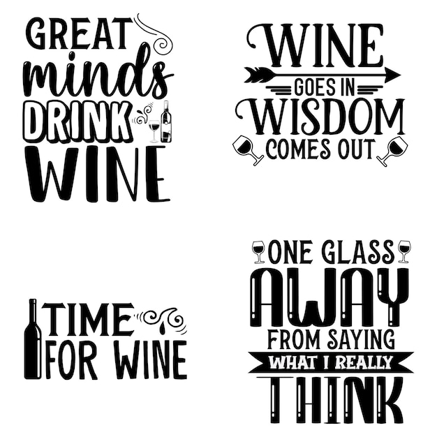 Diseño de tipografía de vino