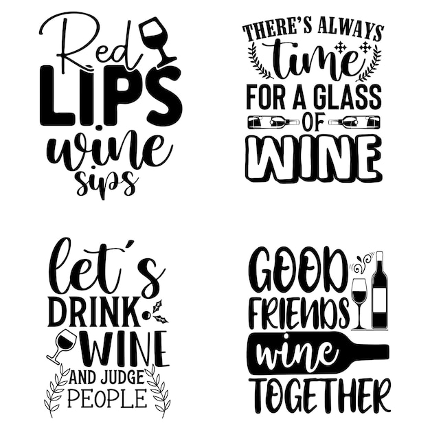 Diseño de tipografía de vino