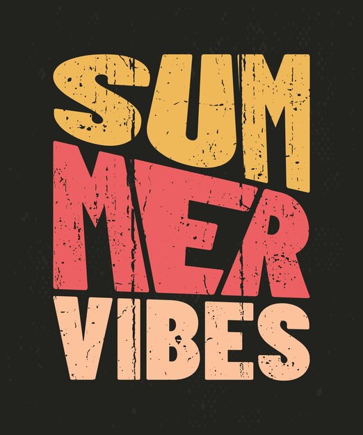 Diseño de tipografía vintage retro de verano