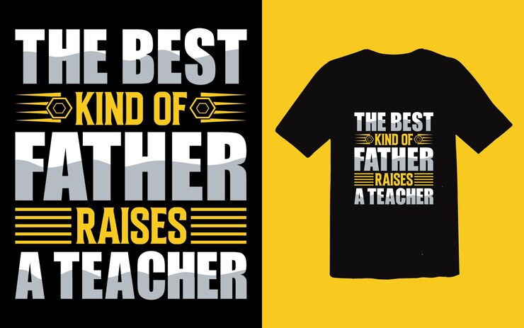 Diseño tipográfico de la camiseta del papá del día del padre