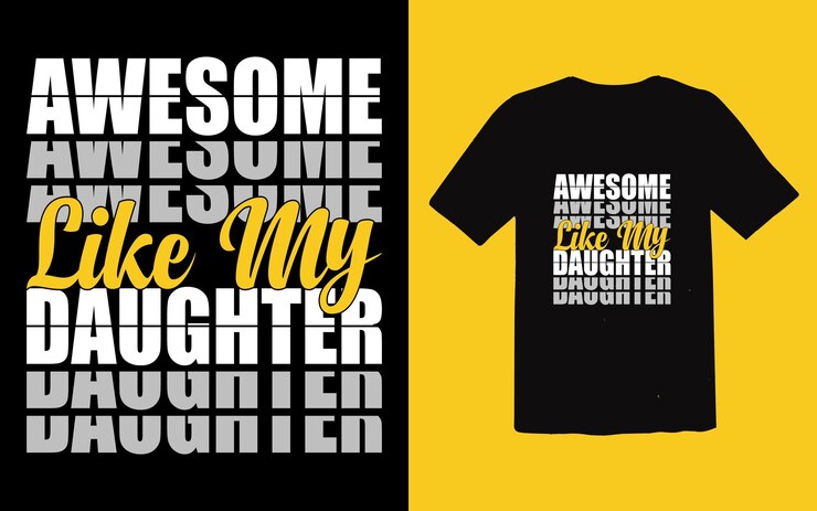 Diseño tipográfico de la camiseta del papá del día del padre