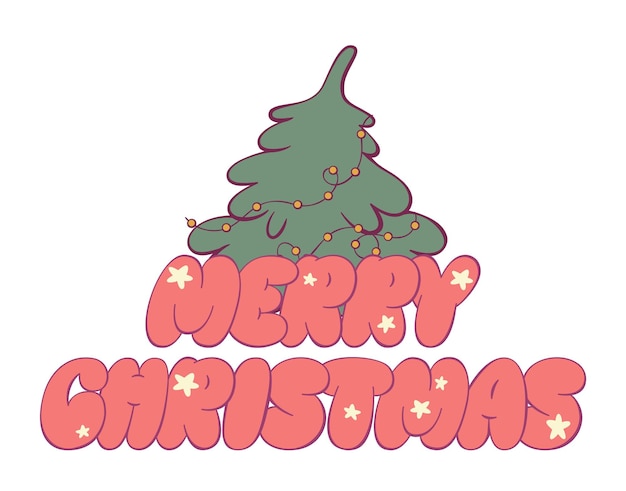Diseño tipográfico de Feliz Navidad
