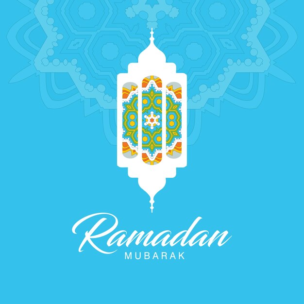 Diseño tipográfico ramadan mubarak