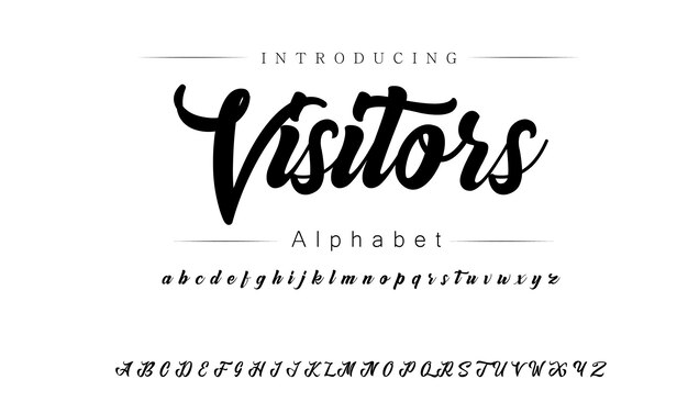 Diseño de tipos de letra vintage de artesanía Alfabeto de visualización gráfica Letras de tipo fantasía