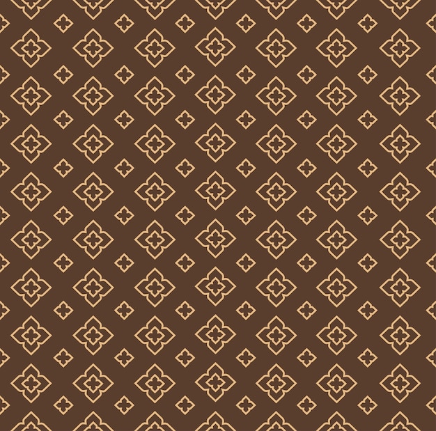 Diseño tradicional asiático Línea patrón tailandés