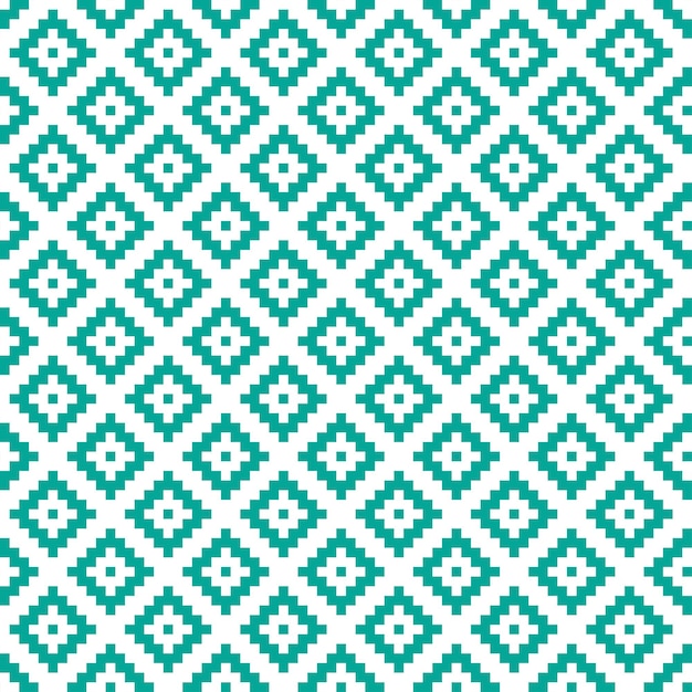 Diseño tradicional azteca verde de patrones sin fisuras.