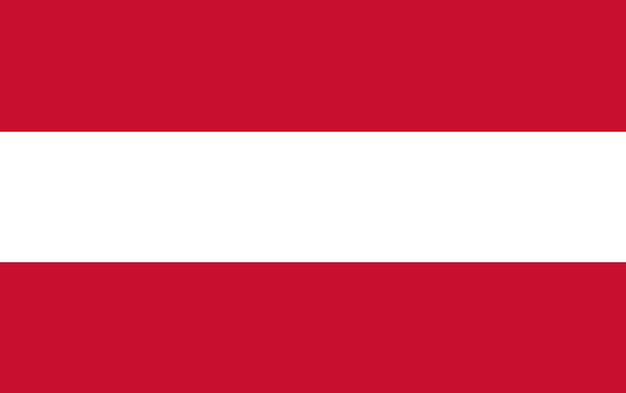 Vector diseño tradicional de la bandera de austria