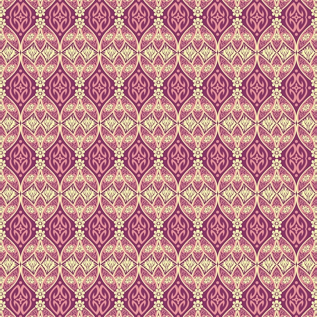 Diseño tradicional batik de Indonesia