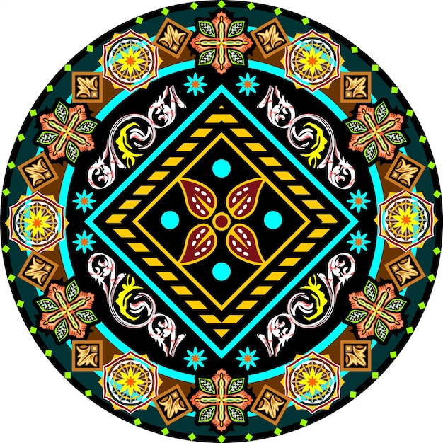 Diseño tradicional batik de Indonesia
