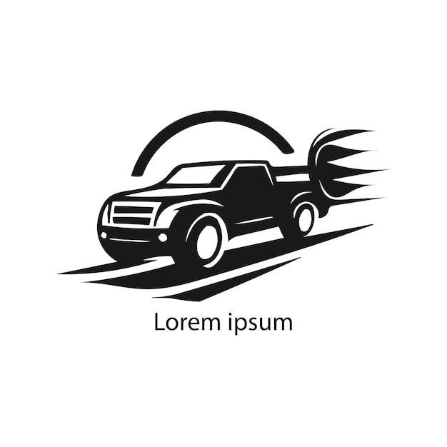 diseño de transporte logotipo símbolo ilustración vectorial signo de automóvil moderno automóvil automóvil