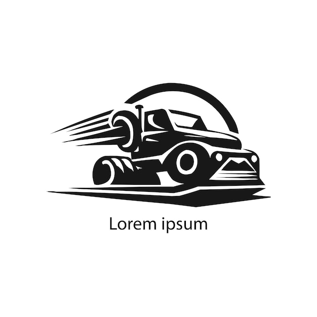 diseño de transporte logotipo símbolo ilustración vectorial signo de automóvil moderno automóvil automóvil