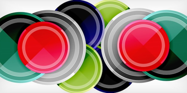 Diseño de triángulo de círculo de fondo geométrico abstracto mínimo