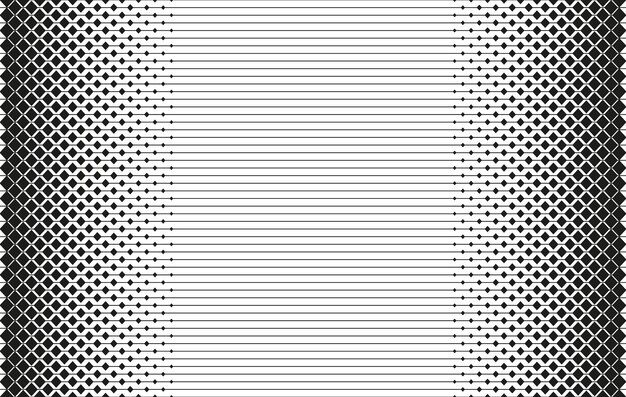 Diseño de triángulo geométrico abstracto patrón de semitonos estampado Fondo geométrico de triángulo blanco y negro