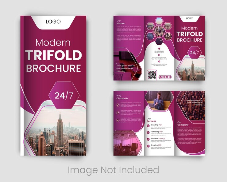 Diseño triplo profesional vectorial