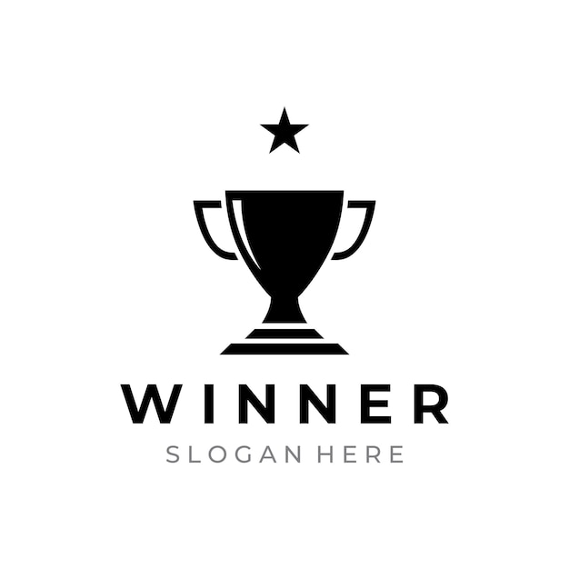 Diseño de trofeo creativo y único Logotipo Logotipo del trofeo para el campeonato de torneo deportivo