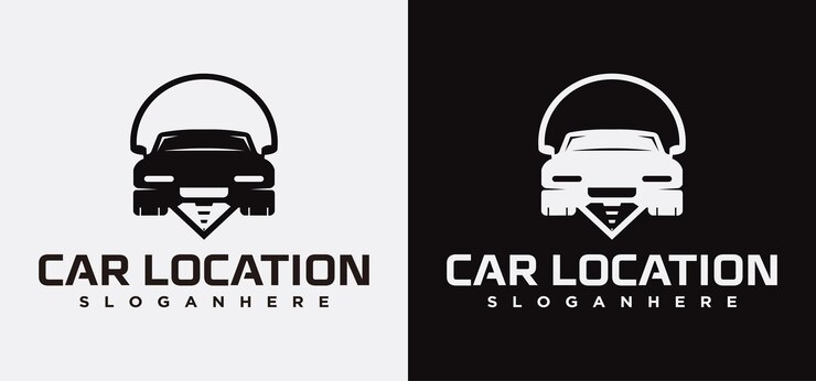 Diseño de ubicación de logotipo de mecánico de automóviles de tecnología moderna, logotipo de tecnología de taller de reparación de automóviles, ajuste de rendimiento,