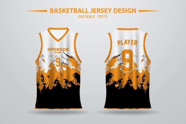 Vector un diseño único de camiseta de baloncesto deportivo para el equipo.