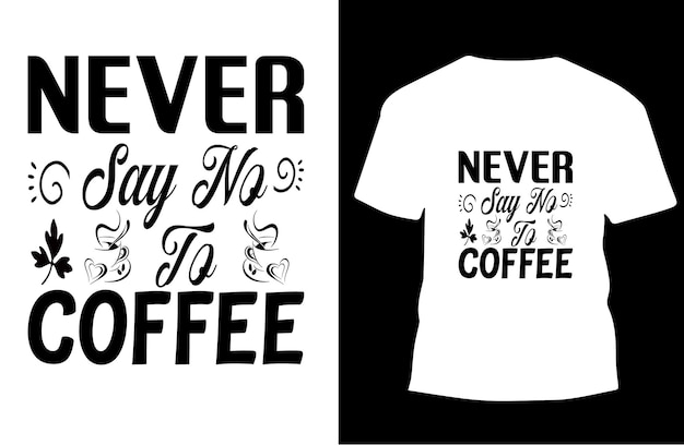 diseño único de camiseta de café