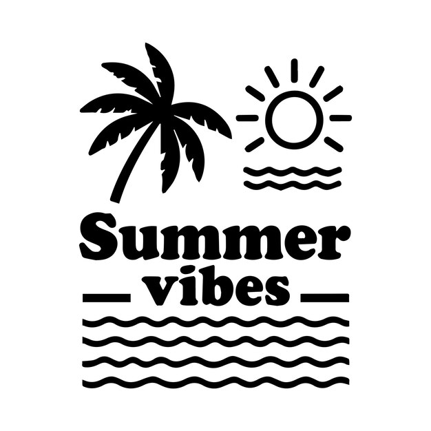 Un diseño único de camisetas con vibraciones de verano
