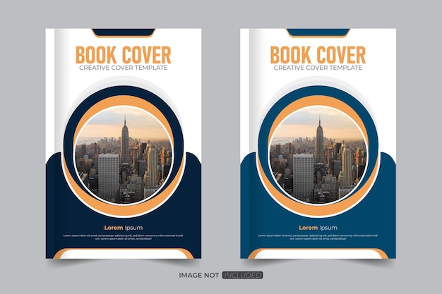 Diseño único diseño moderno 2 variaciones de colores diseño de portada de libro de estilo moderno portada de informe anual