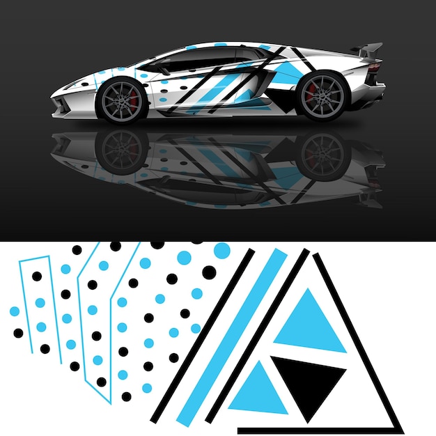 El diseño único de la envoltura del automóvil