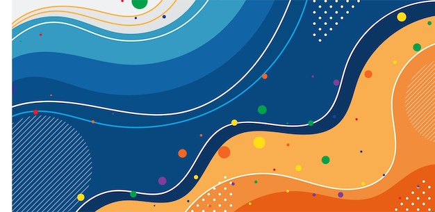 Diseño único de fondo multicolor
