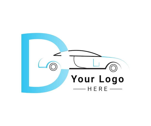 Diseño único del logotipo del coche para cualquier empresa y archivo editable