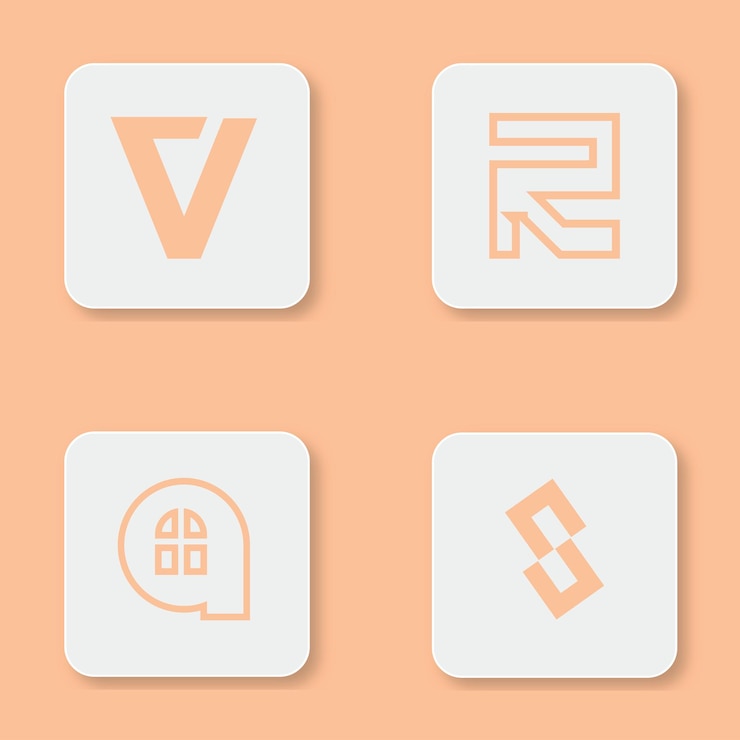 Vector diseño único de logotipo empresarial moderno y minimalista