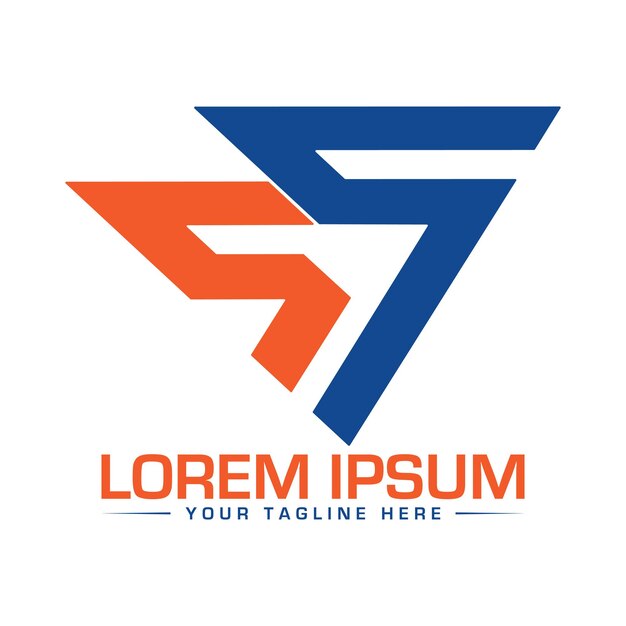 Diseño único y moderno del logotipo de SS