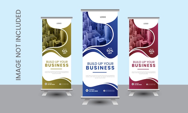 Diseño único de plantilla de banner de negocios