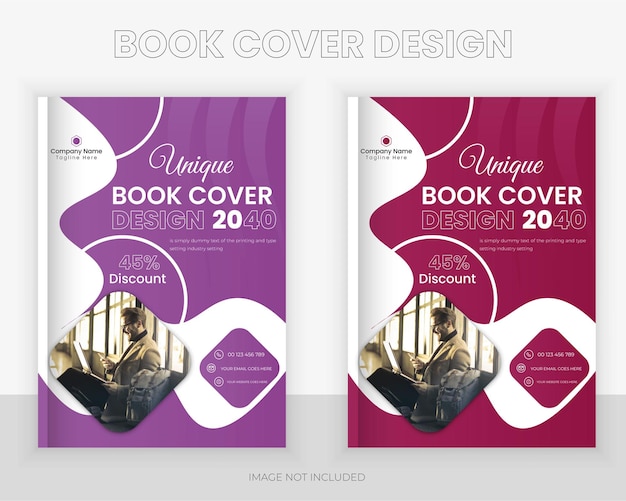 Diseño único de portadas de libros, folleto, diseño de portadas, diseño vectorial
