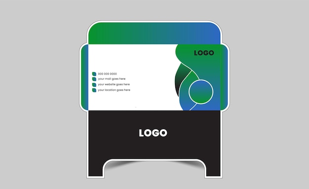 Diseño único del sobre corporativo
